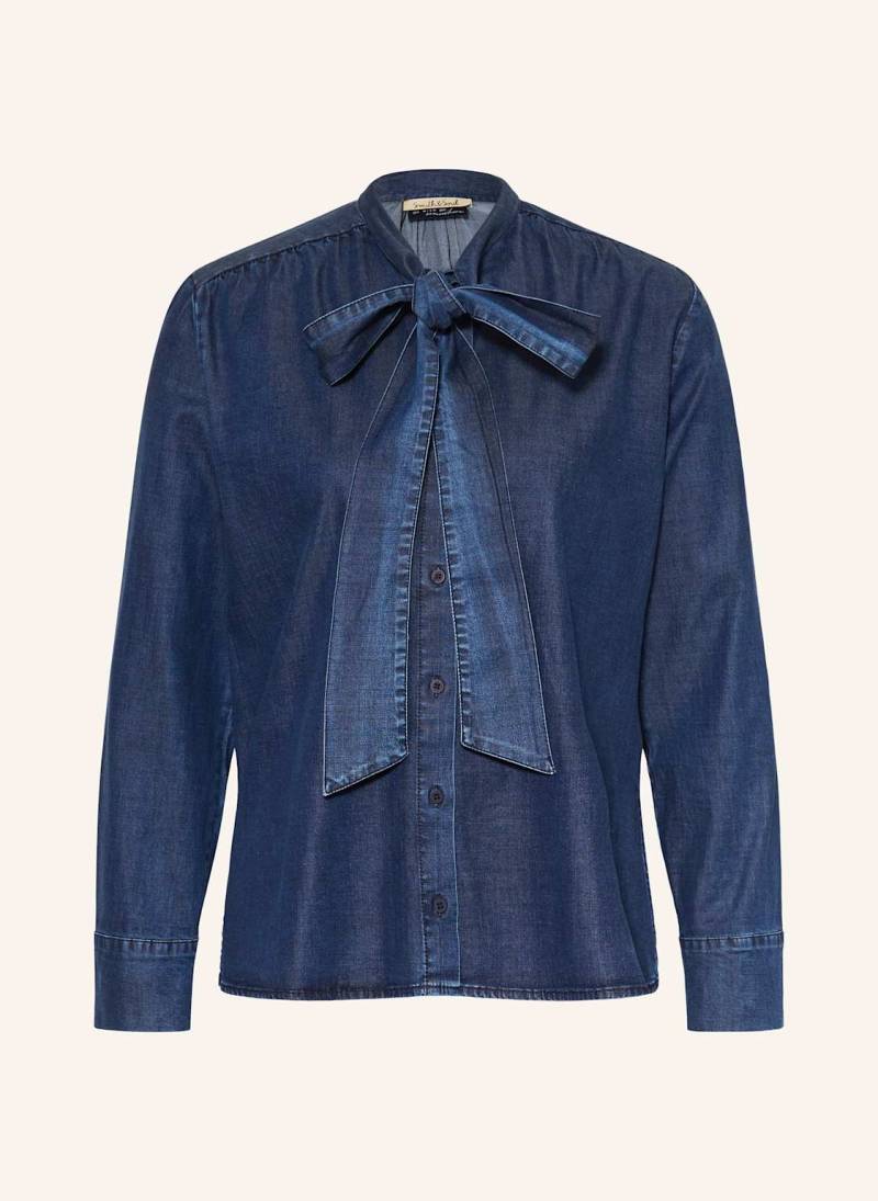 Smith & Soul Schluppenbluse In Jeansoptik blau von Smith & Soul