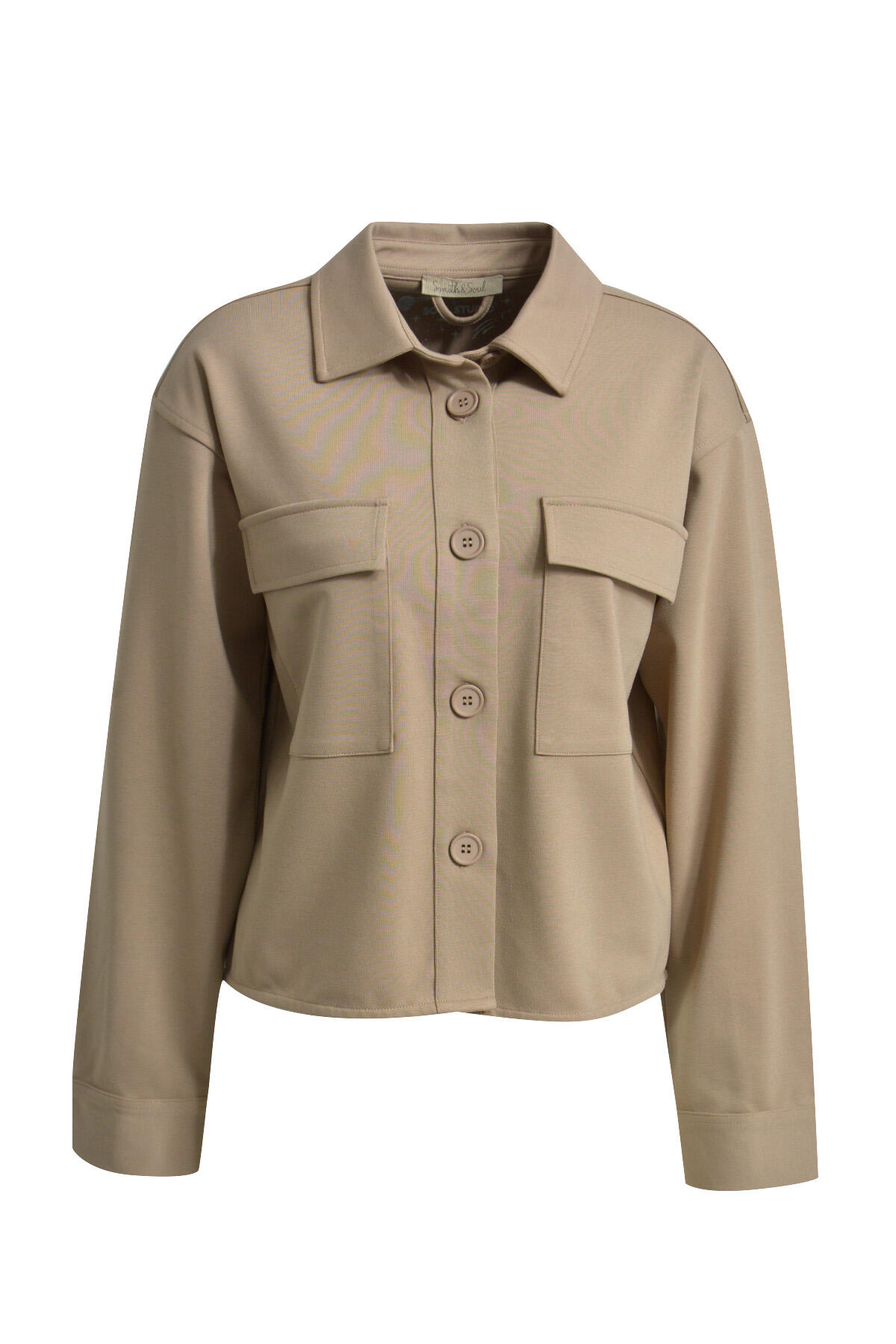 Smith&Soul - Short Cargo Jacket taupe - Gr. - S von Smith&Soul