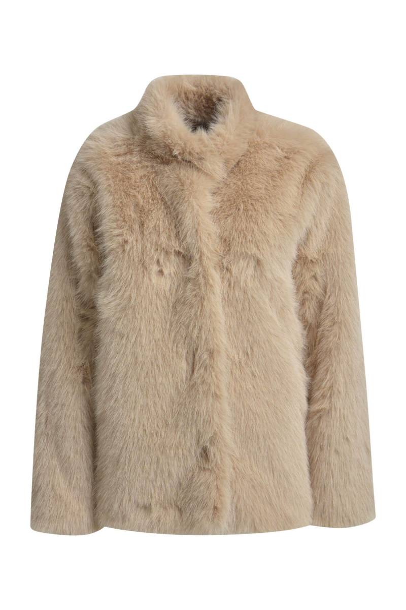 Smith&Soul - Short Fake Fur Jacket camel - Gr. - XL von Smith&Soul