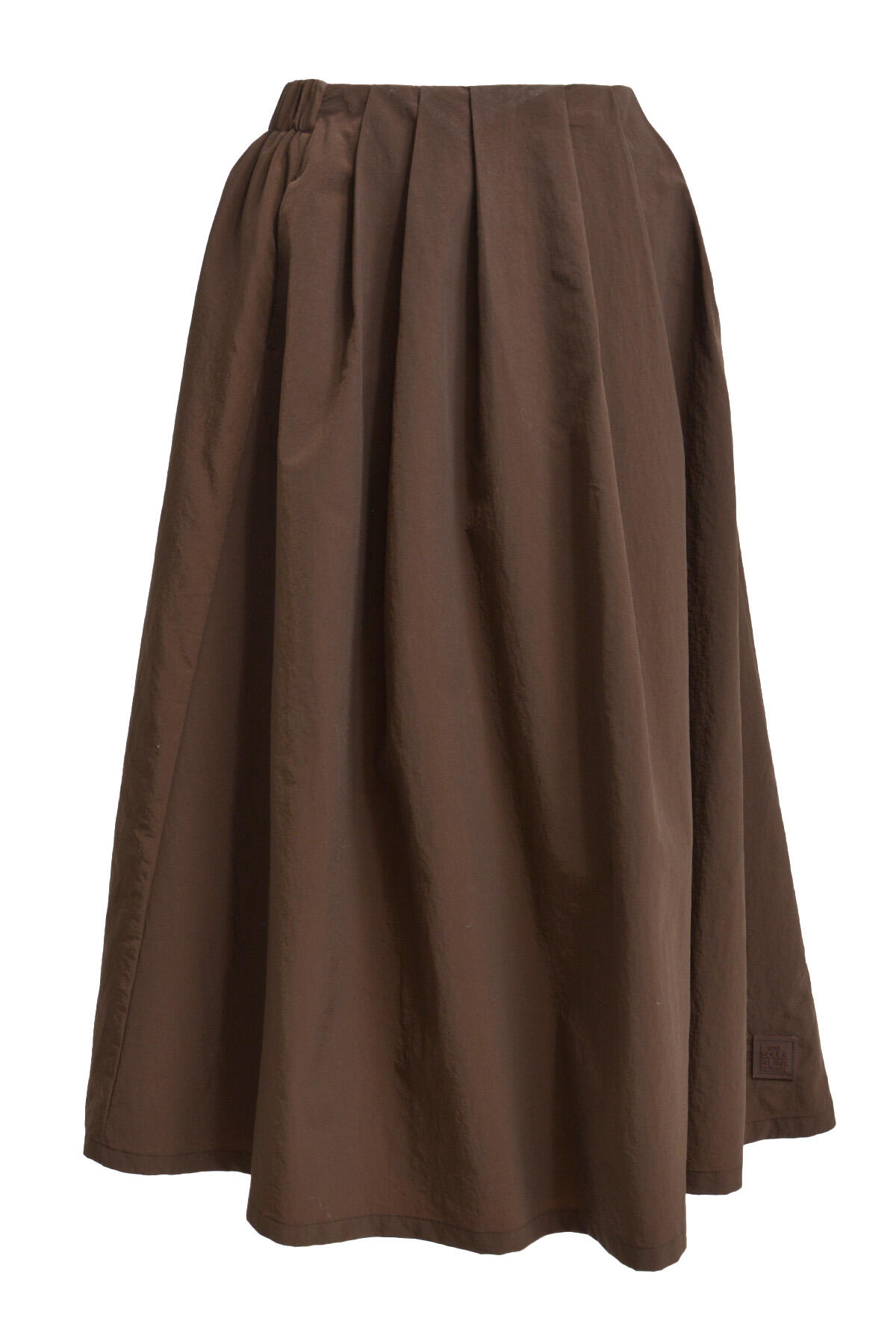 Smith&Soul - Skirt With Pleats dark brown - Gr. - L von Smith&Soul