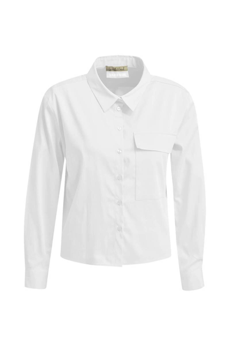 Smith&Soul - Solid Shirt Collar Blouse white - Gr. - L von Smith&Soul