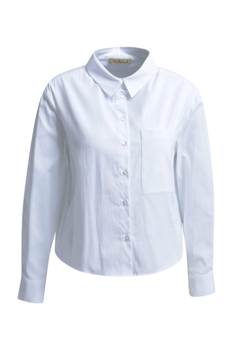 Smith&Soul - Special Back Shirt Collar Blouse white - Gr. - L von Smith&Soul