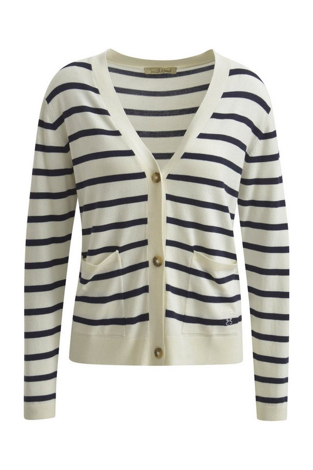 Smith & Soul Steppweste STRIPED SHORT BUTTON CARDIGAN von Smith & Soul