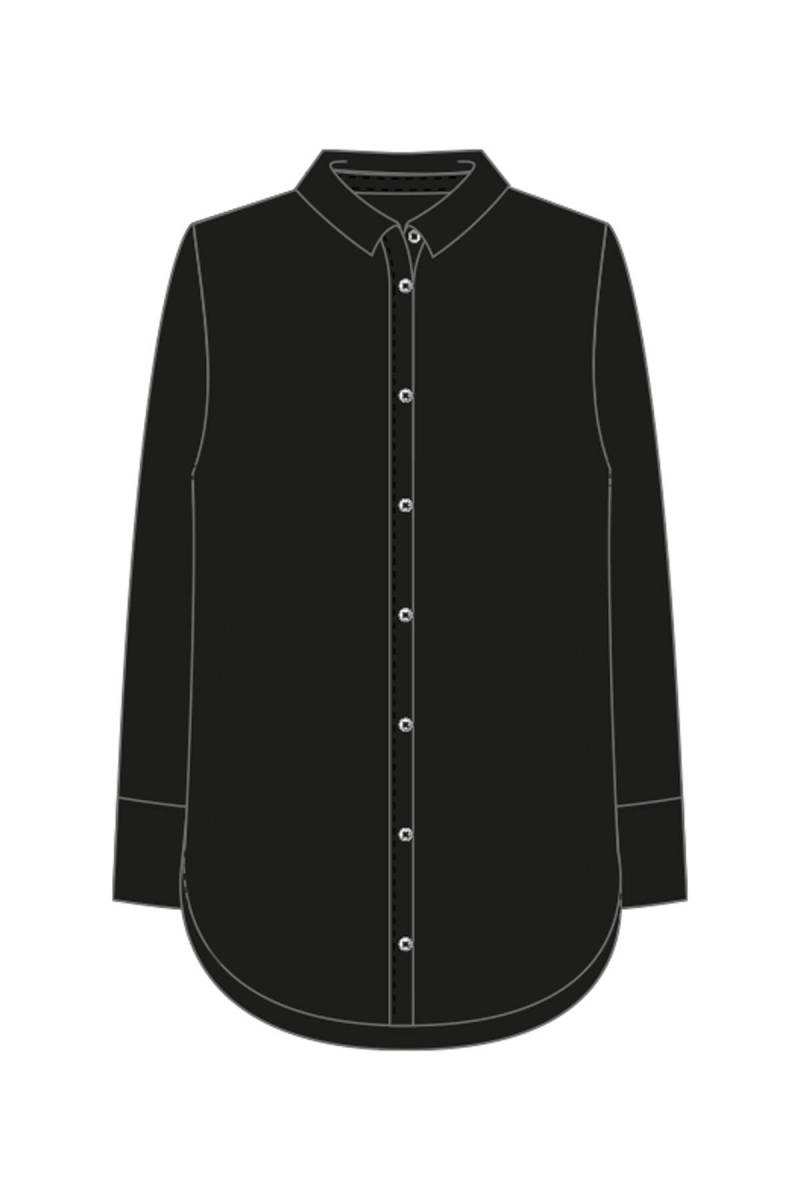 Smith&Soul - Straight Blouse Collar Blouse NOS black - Gr. - XL von Smith&Soul