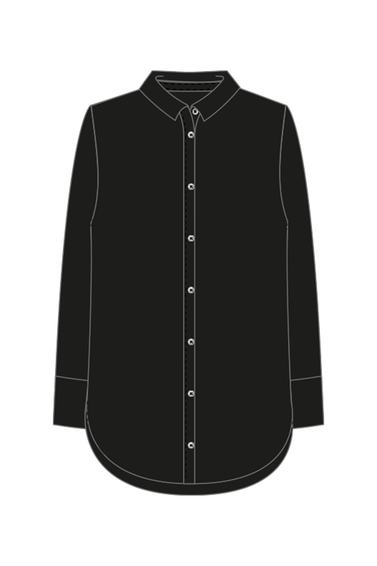 Smith&Soul - Straight Blouse Collar Blouse NOS black - Gr. - XXL von Smith&Soul