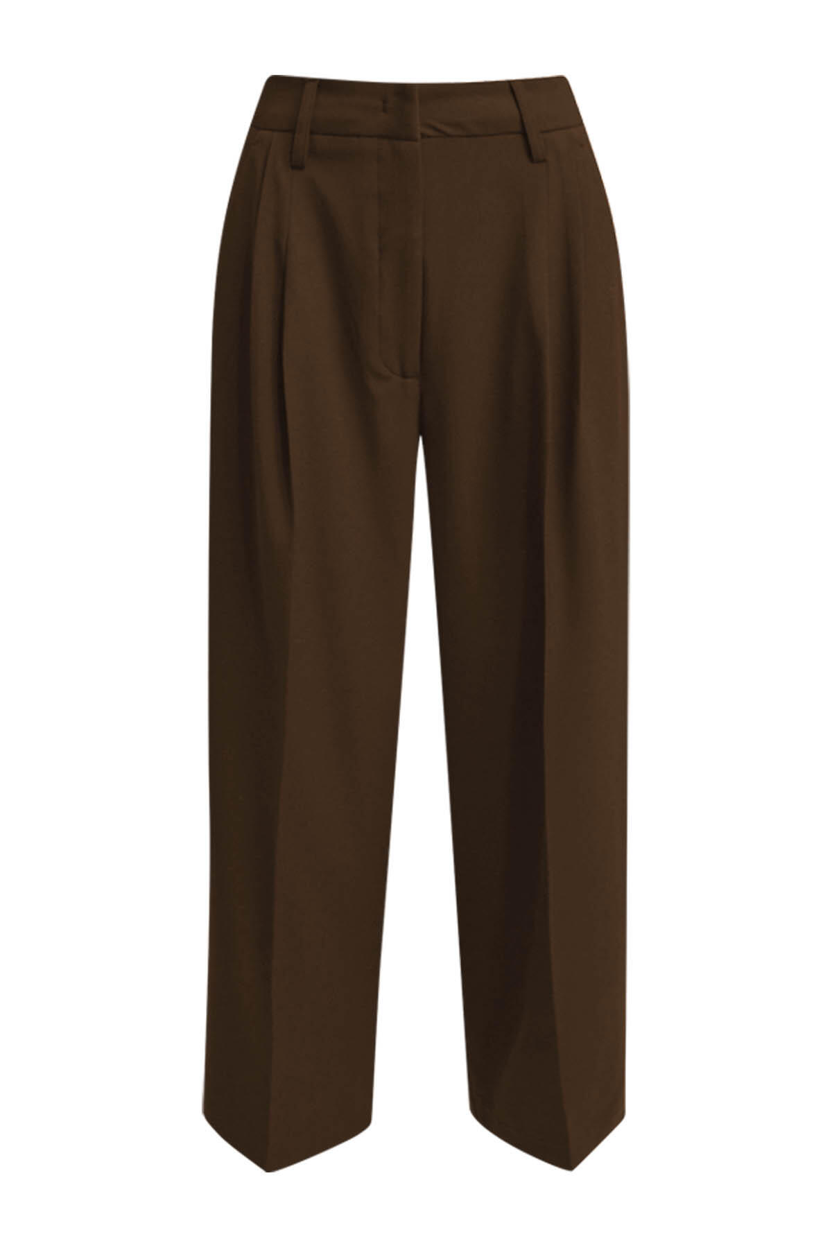 Smith&Soul - Straight Cropped Pants dark brown - Gr. - XL von Smith&Soul