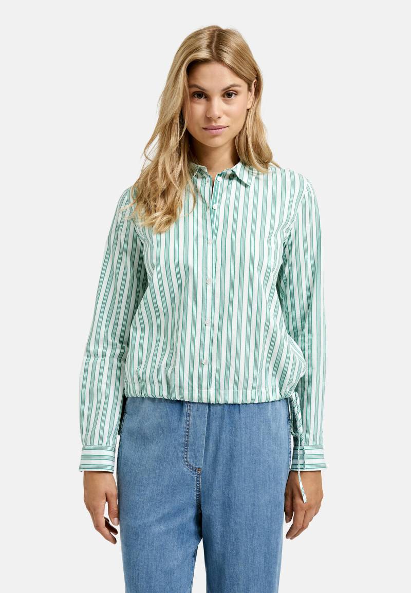 Smith&Soul - Striped Blouse with Drawstring light mint print - Gr. - XL von Smith&Soul
