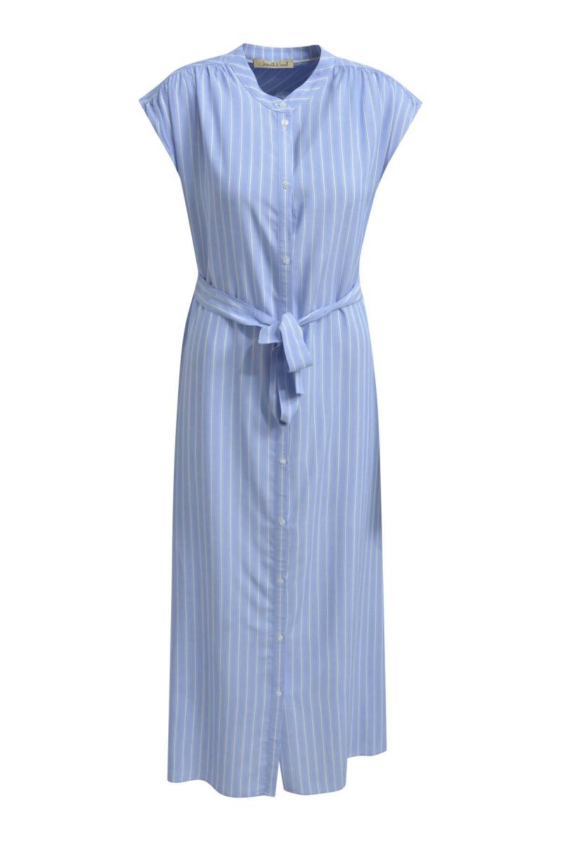 Smith&Soul - Striped Dress with Belt jeansblue print - Gr. - XS von Smith&Soul