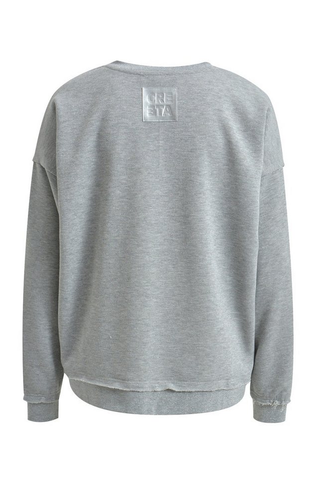 Smith & Soul Sweater METALLIC SWEATSHIRT MID GREY von Smith & Soul