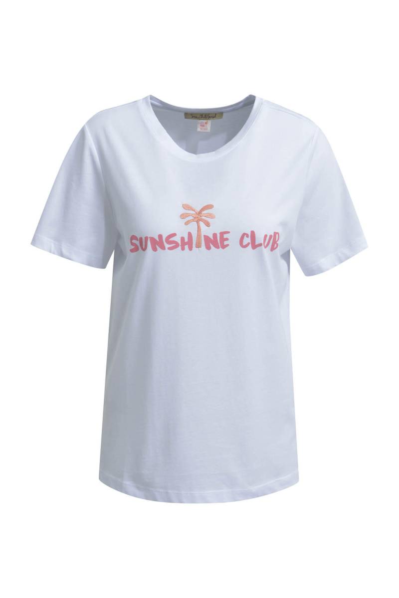 Smith&Soul - T-Shirt Embroidery Wording white - Gr. - XL von Smith&Soul