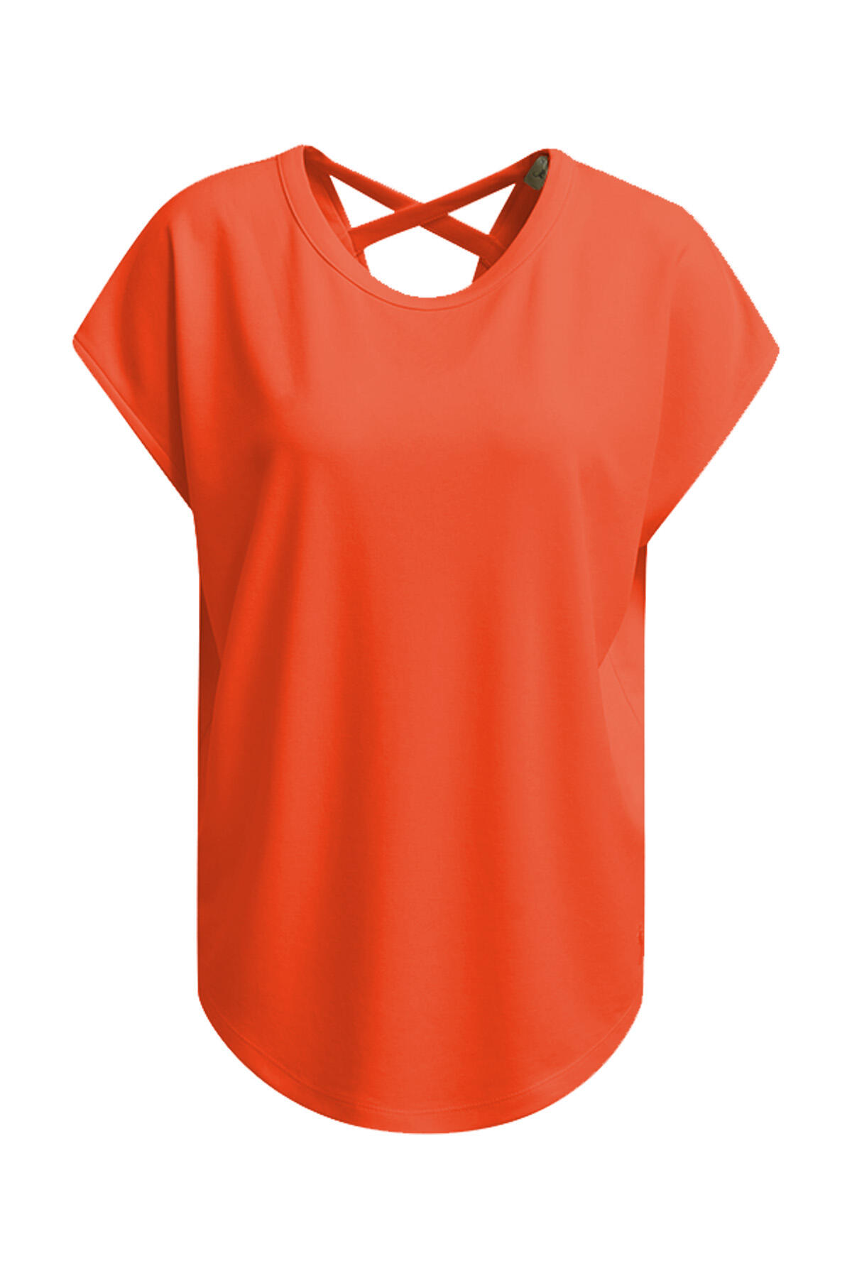 Smith&Soul - T-Shirt Modal Crossed Backneck chili - Gr. - L von Smith&Soul