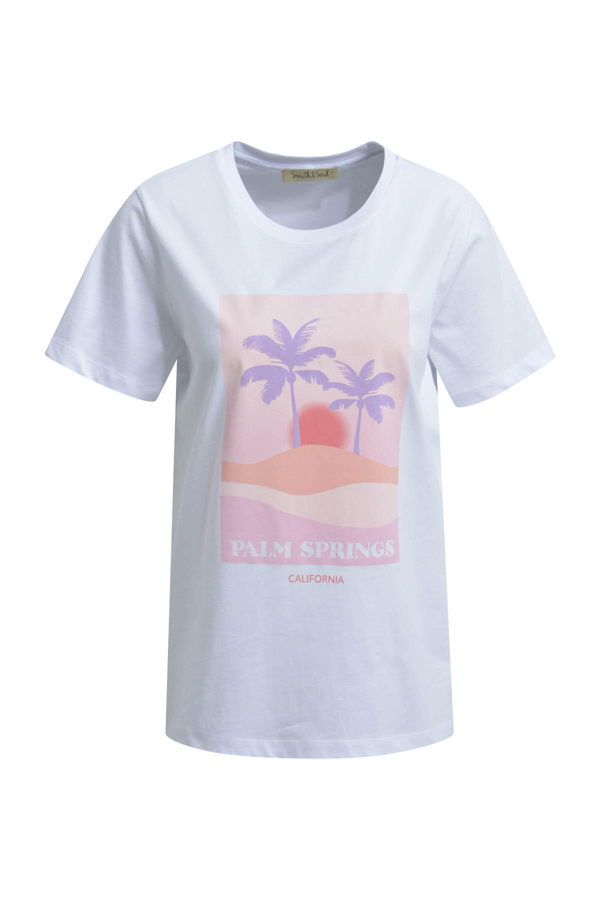 Smith&Soul - T-Shirt Palm Springs white - Gr. - XL von Smith&Soul