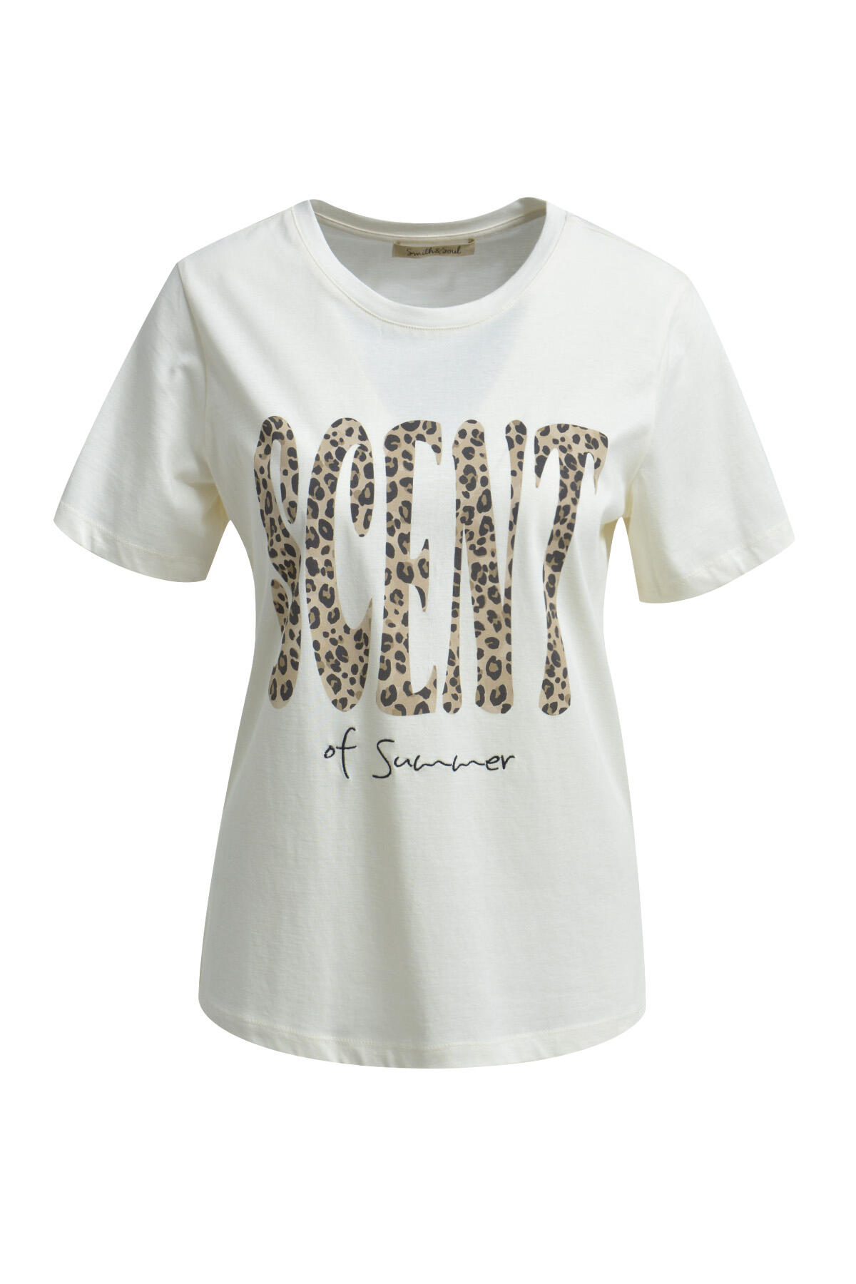 Smith&Soul - T-Shirt Print Mix camel print - Gr. - L von Smith&Soul