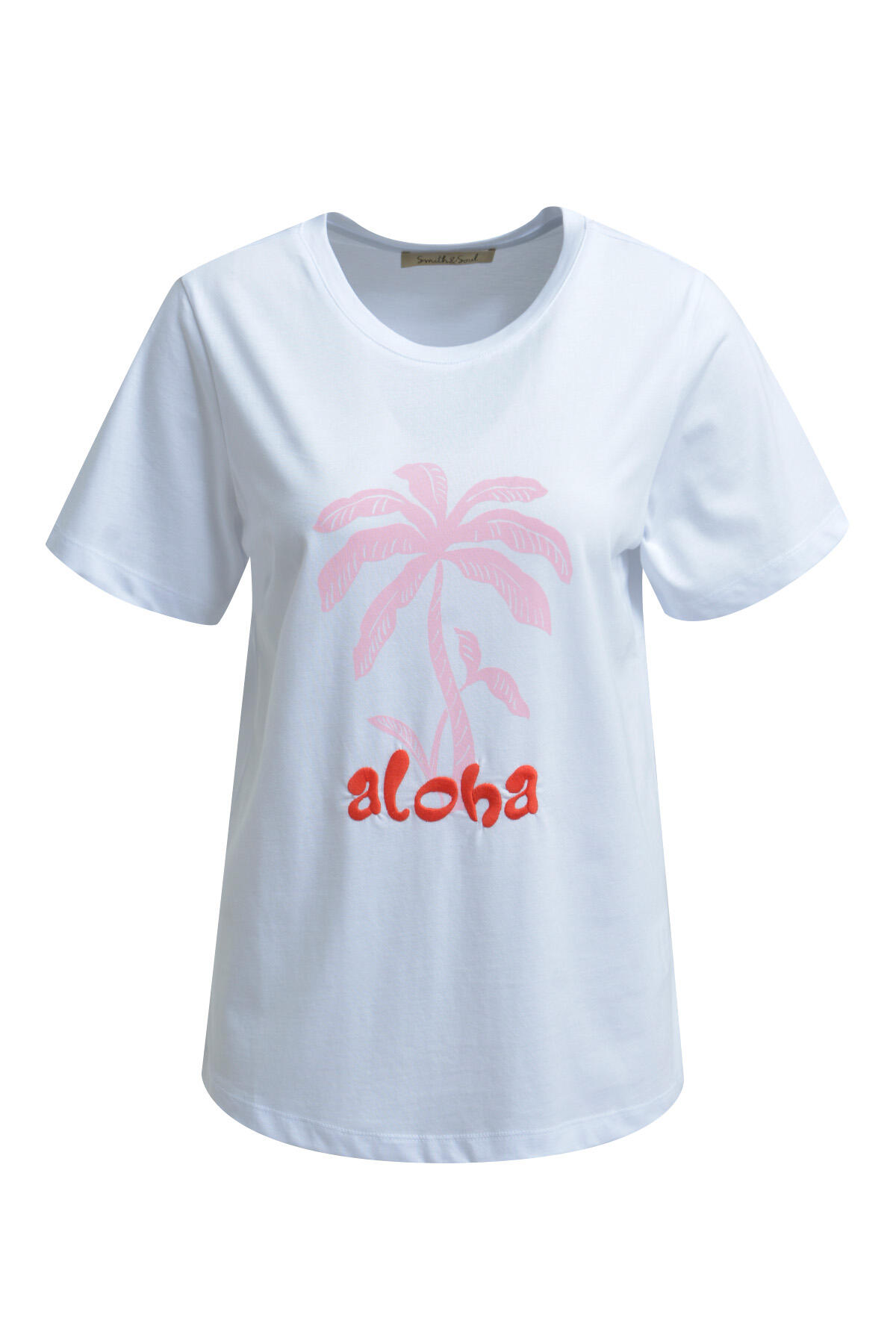 Smith&Soul - T-Shirt Print Mix light pink print - Gr. - M von Smith&Soul