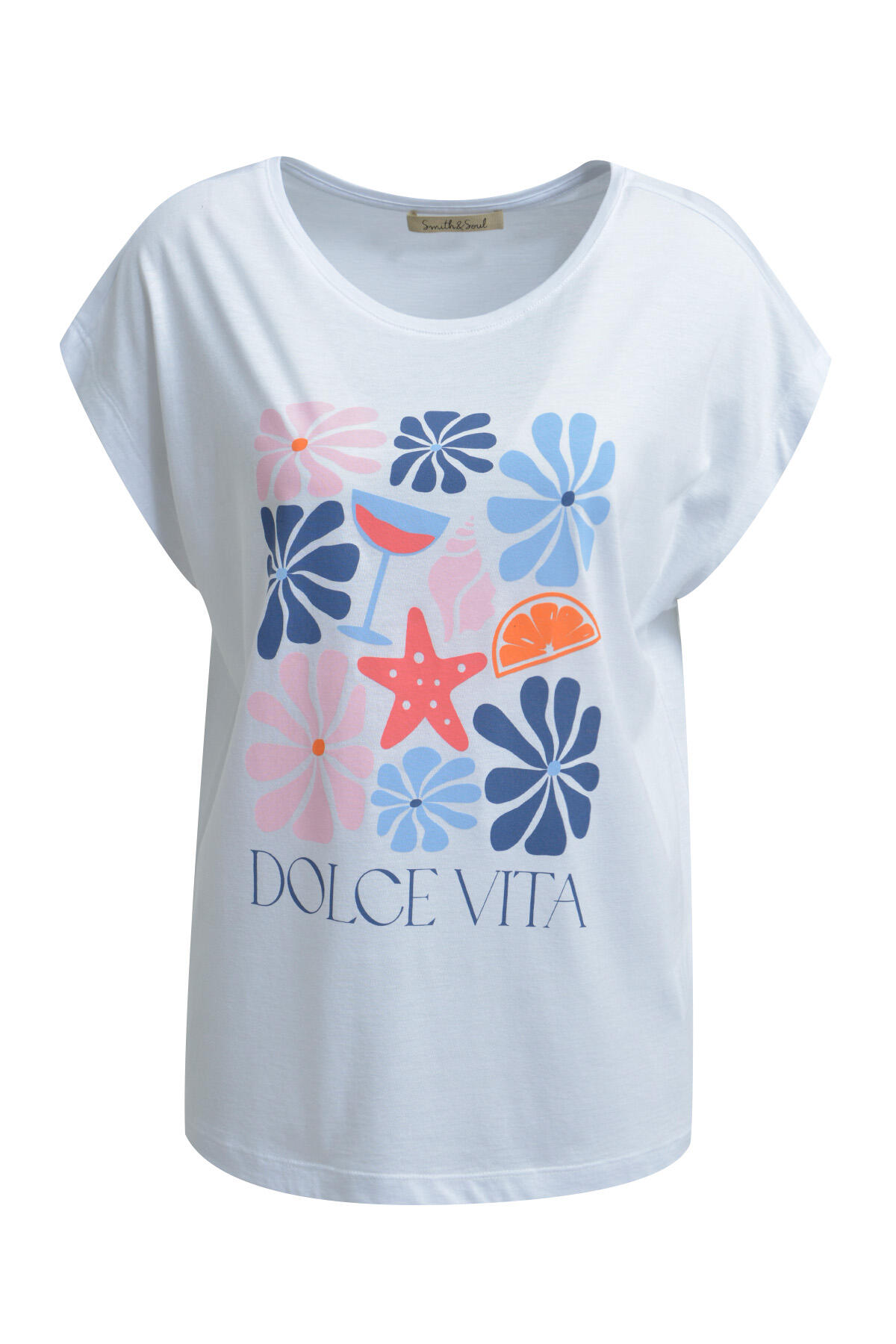 Smith&Soul - T-Shirt Print night blue print - Gr. - XS von Smith&Soul