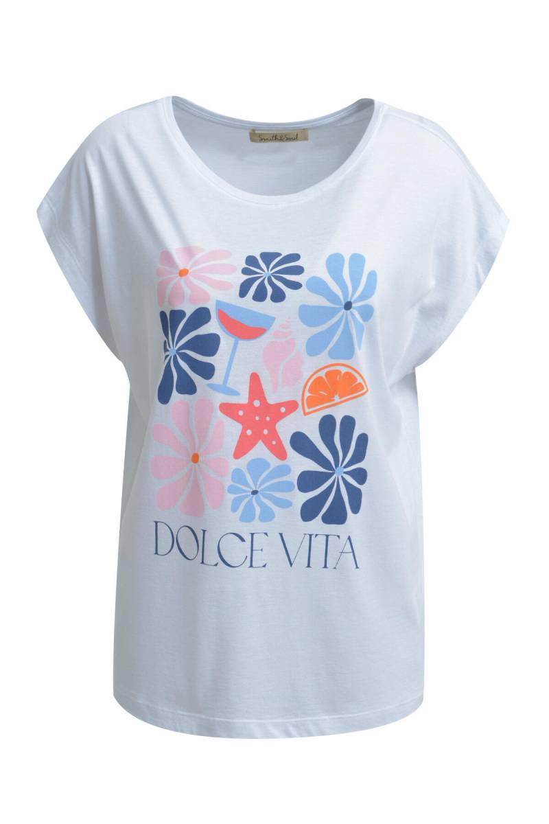 Smith&Soul - T-Shirt Print night blue print - Gr. - XS von Smith&Soul