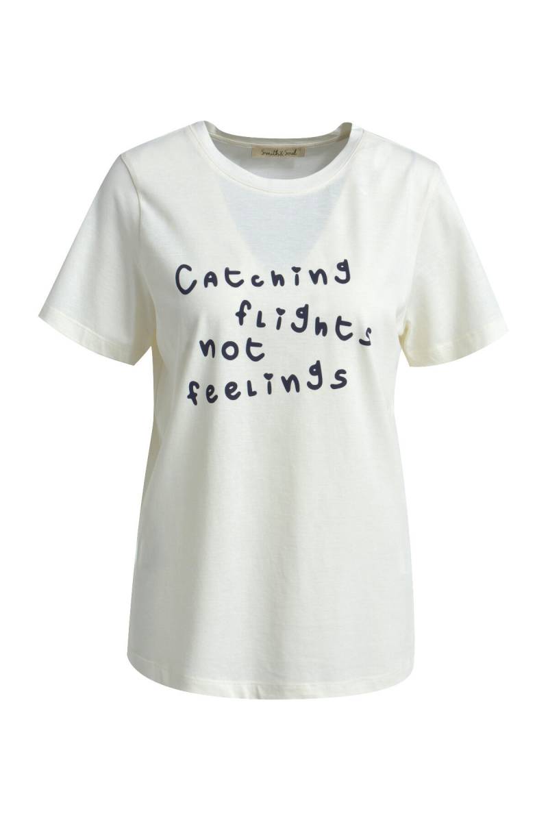 Smith&Soul - T-shirt Wording Print cream white - Gr. - XL von Smith&Soul
