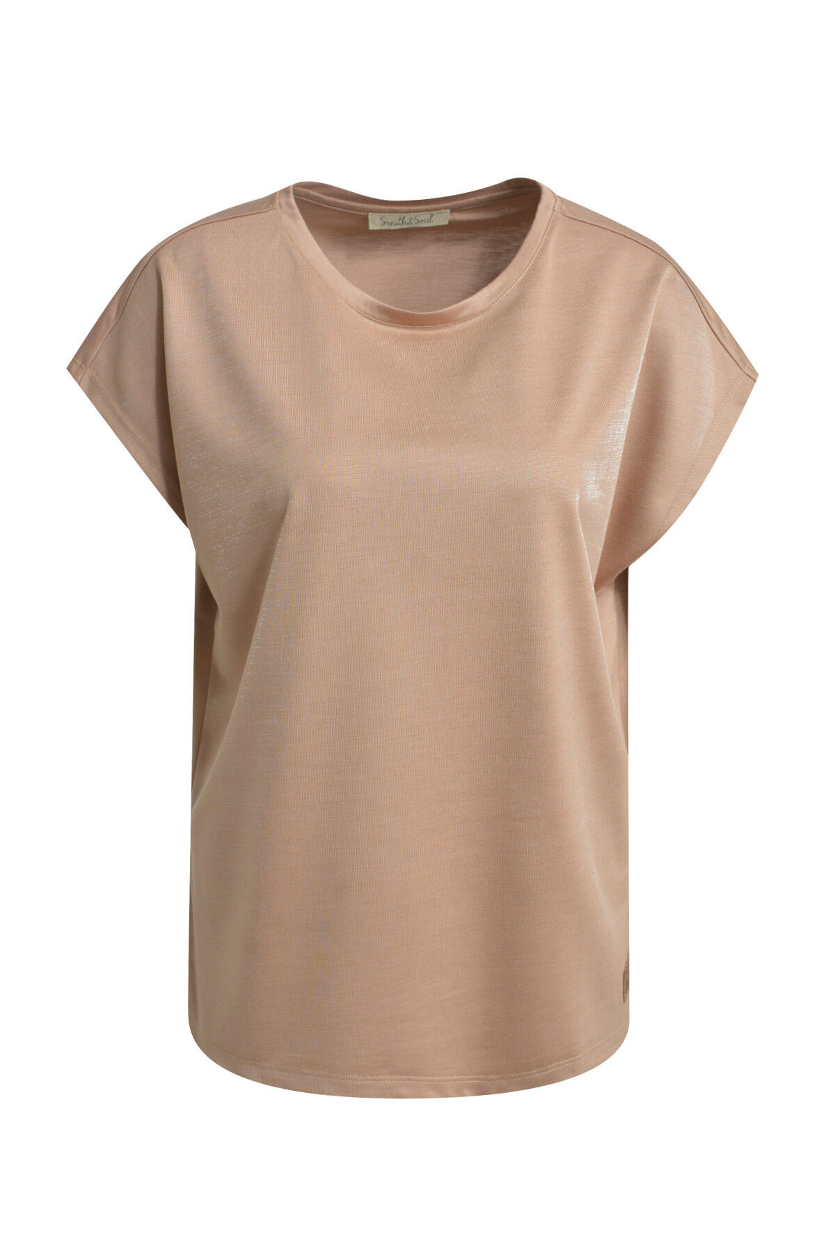 Smith&Soul - T-shirt loose fit caramel - Gr. - M von Smith&Soul