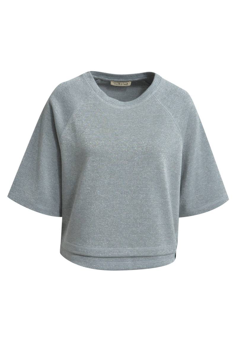 Smith&Soul - T-shirt raglan sleeves silver grey melange - Gr. - XL von Smith&Soul