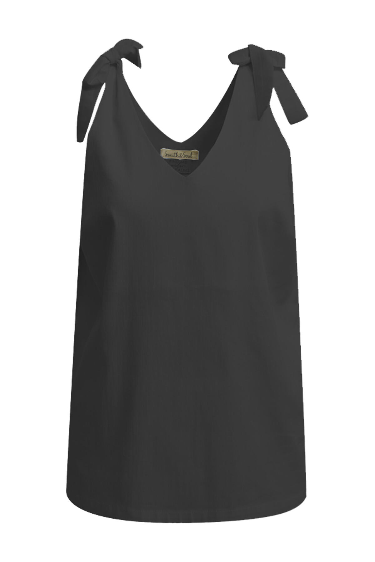 Smith&Soul - Top with Knot black - Gr. - M von Smith&Soul