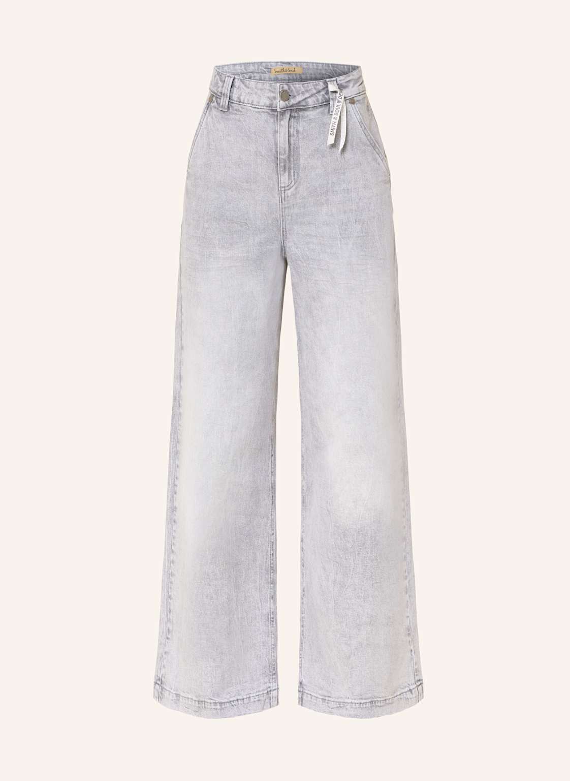 Smith & Soul Wide Leg Jeans grau von Smith & Soul