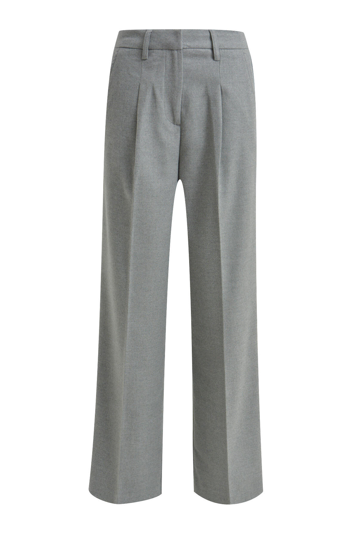 Smith&Soul - Wideleg Pants grey melange - Gr. - XL von Smith&Soul