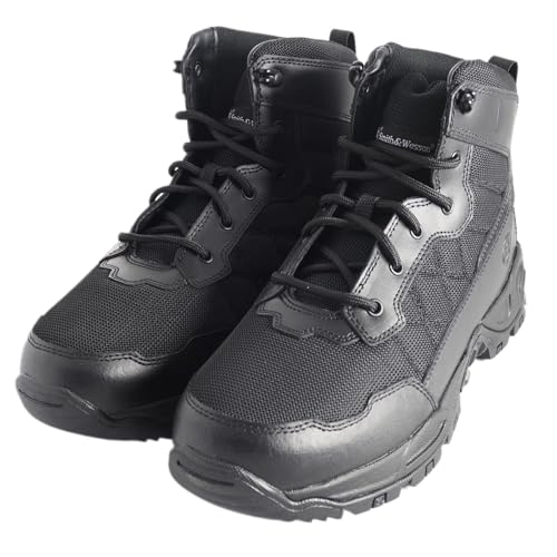 Smith & Wesson Herren Scout 15,2 cm Hot Weather Nylon Military Tactical Stiefel Arbeit Kampf Trooper Leder Stiefel, Schwarz, 45.5 EU von Smith & Wesson