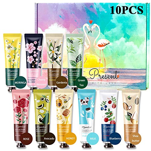 SmoBea Handcreme-Set, 10 Stück Mini-Handcreme Four Seasons, Kräuterduft-Handcreme, Feuchtigkeitscreme-Geschenkset für Damen und Herren von SmoBea