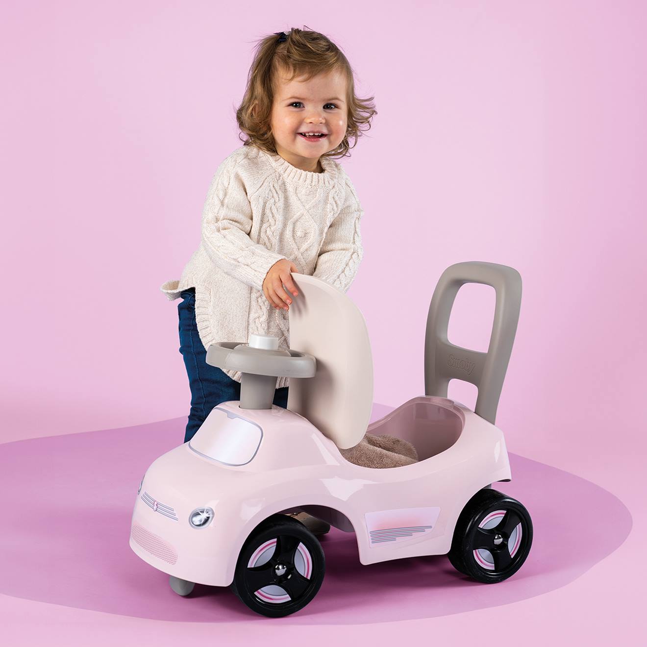 Kinder 2-in-1-Rutschfahrzeug/Lauflernwagen von Smoby
