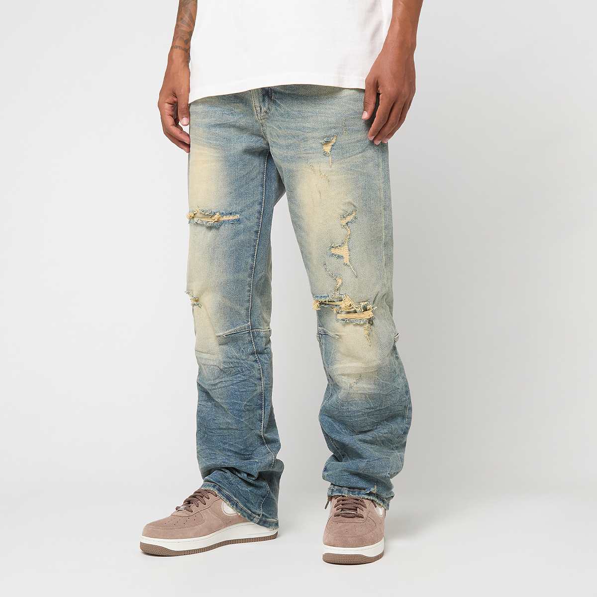 Heavy Whisker Effect Jeans von Smoke Rise
