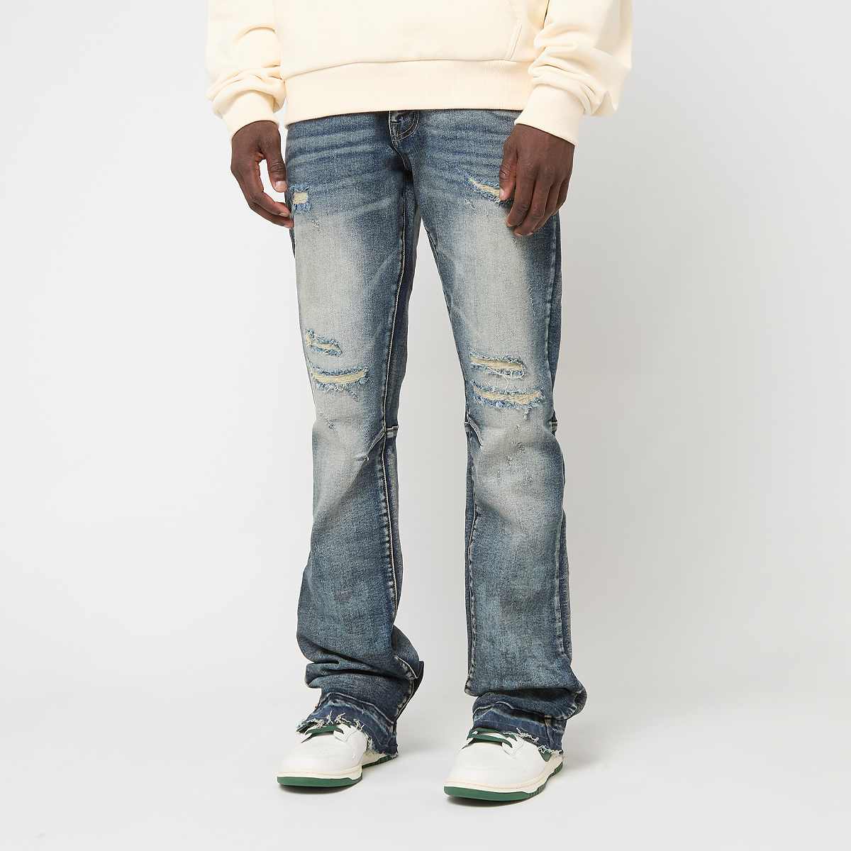 Heavy Whisker Effect Jeans von Smoke Rise