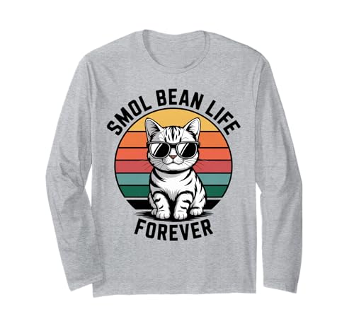 Smol Bohne Katze Männer Frauen Kinder Geschenk Langarmshirt Smol Bohne Katze Männer Frauen Kinder Geschenk Langarmshirt von Smol Bean Life Forever