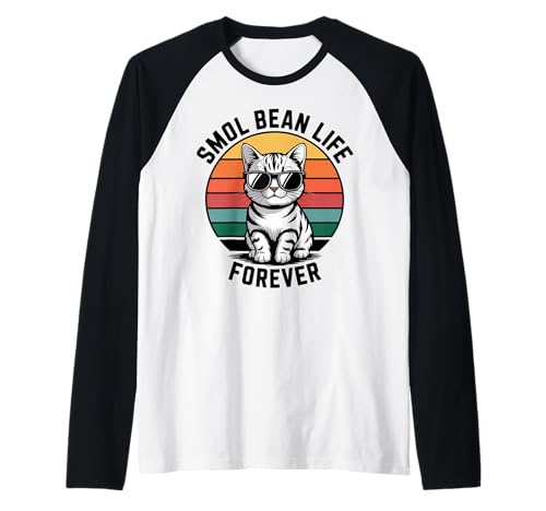 Smol Bohne Katze Männer Frauen Kinder Geschenk Raglan Smol Bohne Katze Männer Frauen Kinder Geschenk Raglan von Smol Bean Life Forever