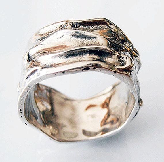 Silberring, Breiter Sterling Silber Ring, Daumen Unisex Israel Schmuck, Herren Eheringe, Ringe Silberring, Breiter Sterling Silber Ring, Daumen Unisex Israel Schmuck, Herren Eheringe, Ringe von SmoochyangelsJewelry