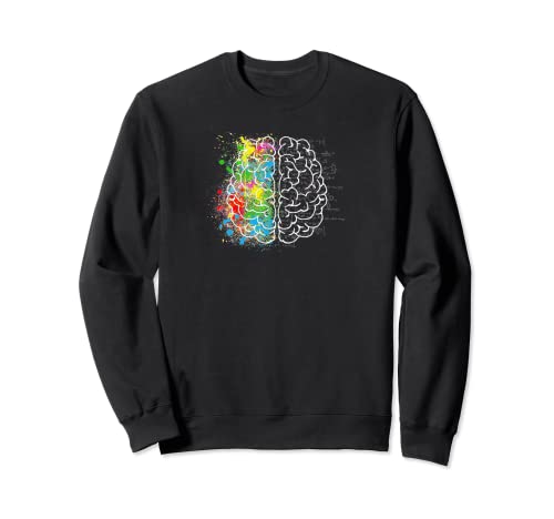 Linkes Gehirn Rechts Gehirn Mind Design Shirt Herren Damen Sweatshirt von Smooth HQ