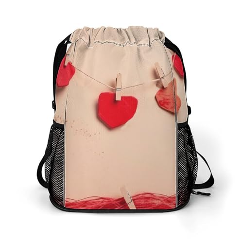 Sporttasche für Damen und Herren, Tierkunst, Huhnmalerei, Reisetasche, große Kapazität, Sport, Kordelzug-Rucksack, Stil-9, 45.5x41.5x36cm von SmtSec