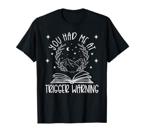Dark Romance Trigger Warning Spicy Book Merch Damen Smut T-Shirt Dark Romance Trigger Warning Spicy Book Merch Damen Smut T-Shirt von Smutty Book Lover