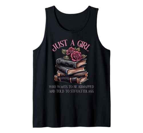 Nur EIN Mädchen, das entführt Werden Will, wurde STFUATTDLAGG erzählt Tank Top Nur EIN Mädchen, das entführt Werden Will, wurde STFUATTDLAGG erzählt Tank Top von Smutty Book Lovers Gifts Dark Romance