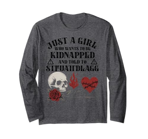 Dark Romance Smutt Book Merch Nur EIN gutes Mädchen STFUATTDLAGG Langarmshirt von Smutty Book Lovers Gifts Women