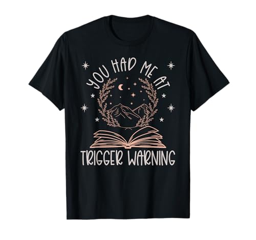Trigger Warning Dark Romance Reader Würzige Buchliebhaberin für Damen T-Shirt von Smutty Book Merch Women