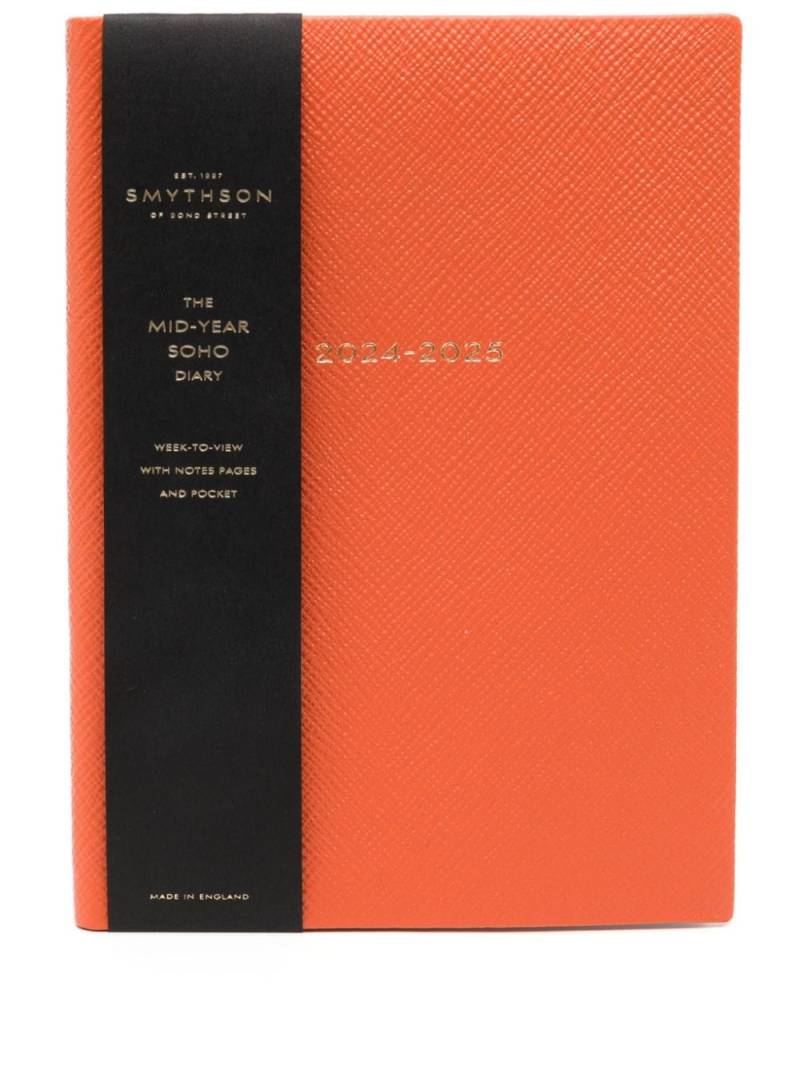 Smythson 2024-25 Soho Wochenplaner (19,6cm x 14cm) - Orange von Smythson