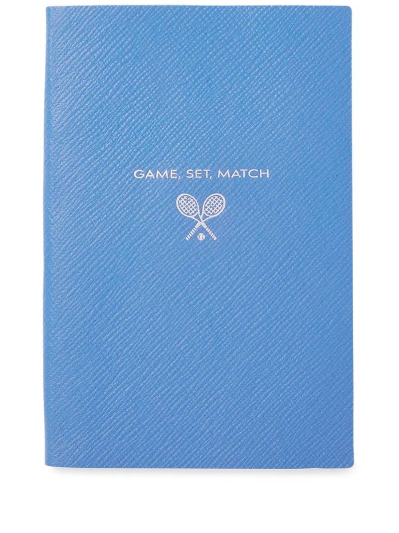 Smythson Game Set Match Notizbuch - Blau von Smythson