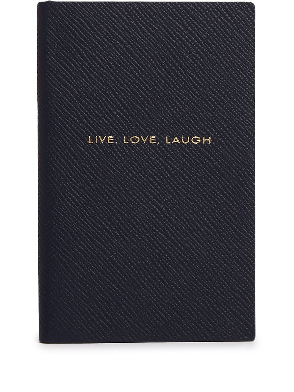 Smythson Live Love Laugh Notizbuch - Blau von Smythson