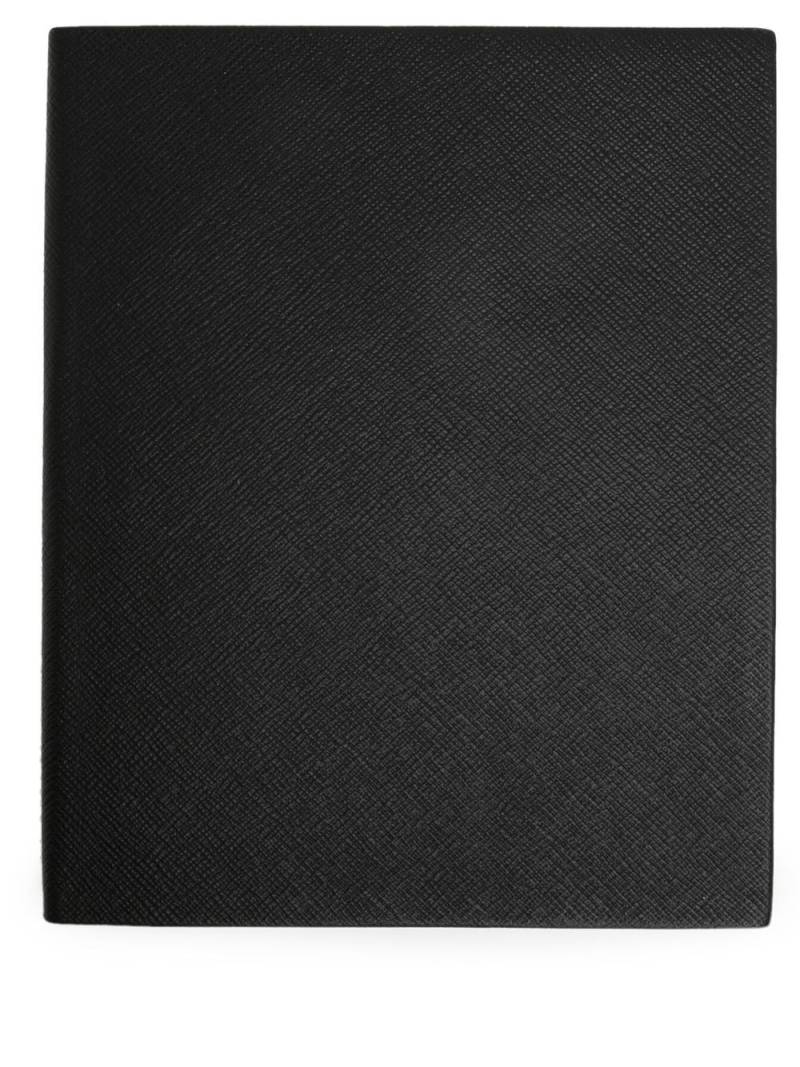 Smythson Notizbuch mit strukturiertem Einband - Schwarz von Smythson