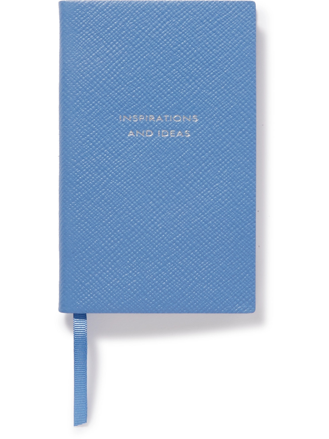 Smythson - Panama Cross-Grain Leather Notebook - Men - Blue von Smythson