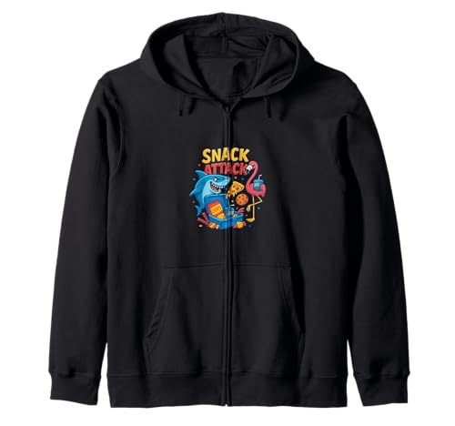 Snack Attack Lustiges Essen Flamingo Kinder Kinder Hai Schule Kapuzenjacke Snack Attack Lustiges Essen Flamingo Kinder Kinder Hai Schule Kapuzenjacke von Snack Attack Design Company Inc.