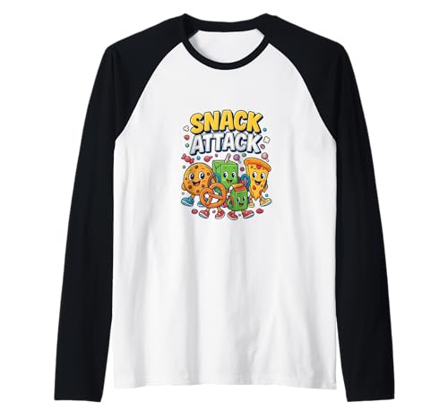 Snack Attack Lustiges Essen Flamingo Kinder Kinder Hai Schule Raglan Snack Attack Lustiges Essen Flamingo Kinder Kinder Hai Schule Raglan von Snack Attack Design Company Inc.