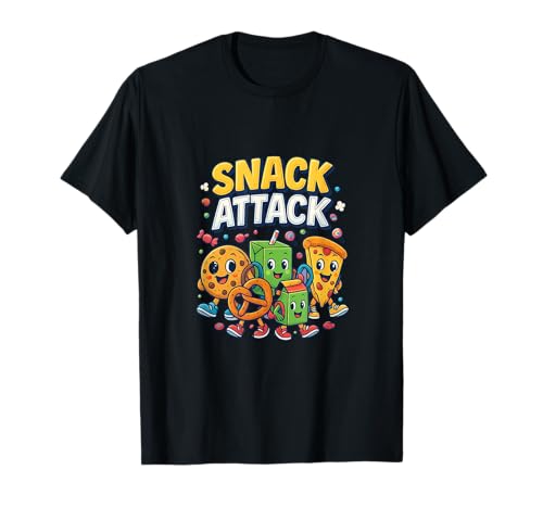 Snack Attack Lustiges Essen Flamingo Kinder Kinder Hai Schule T-Shirt Snack Attack Lustiges Essen Flamingo Kinder Kinder Hai Schule T-Shirt von Snack Attack Design Company Inc.