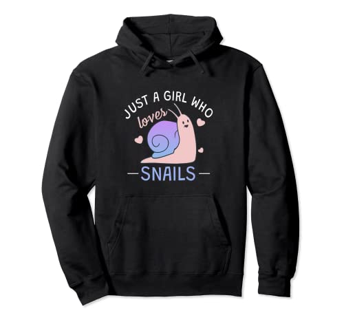 Mädchen, das Schnecken liebt Pullover Hoodie Mädchen, das Schnecken liebt Pullover Hoodie von Snail Lover Apparel