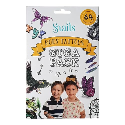 Tattoos Schnecken - Giga Pack 64 Stk. von Snails